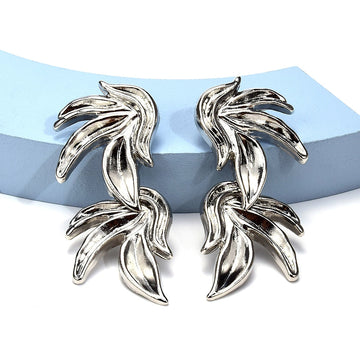 Benny Retro Geometric Metal Drop Earrings - SunsetFashionLA